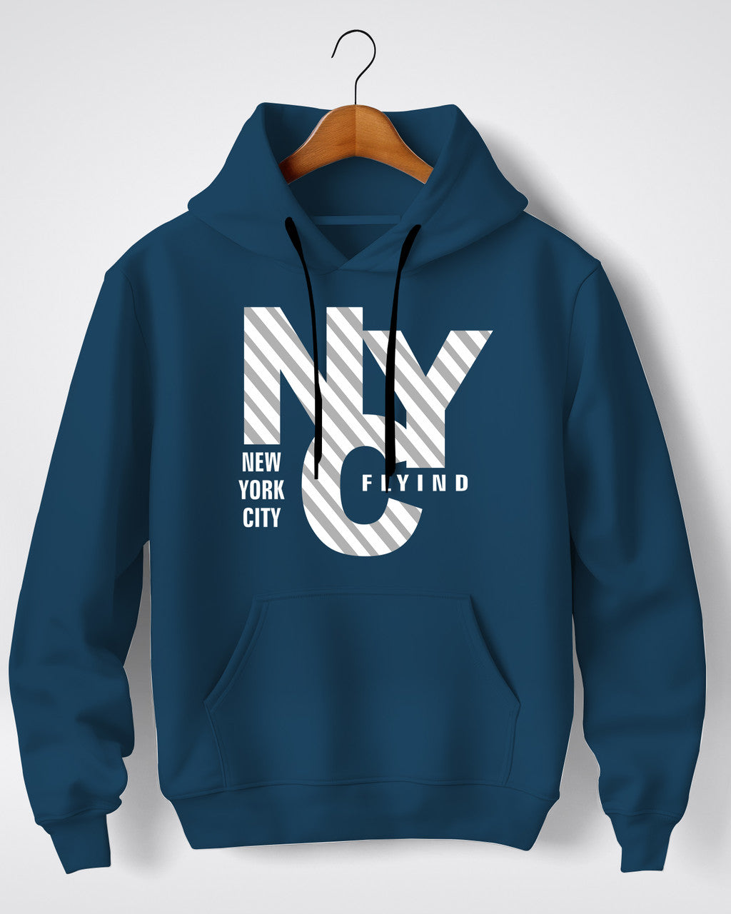 Men Full Sleeve Graphic Print Hooded Sweatshirt