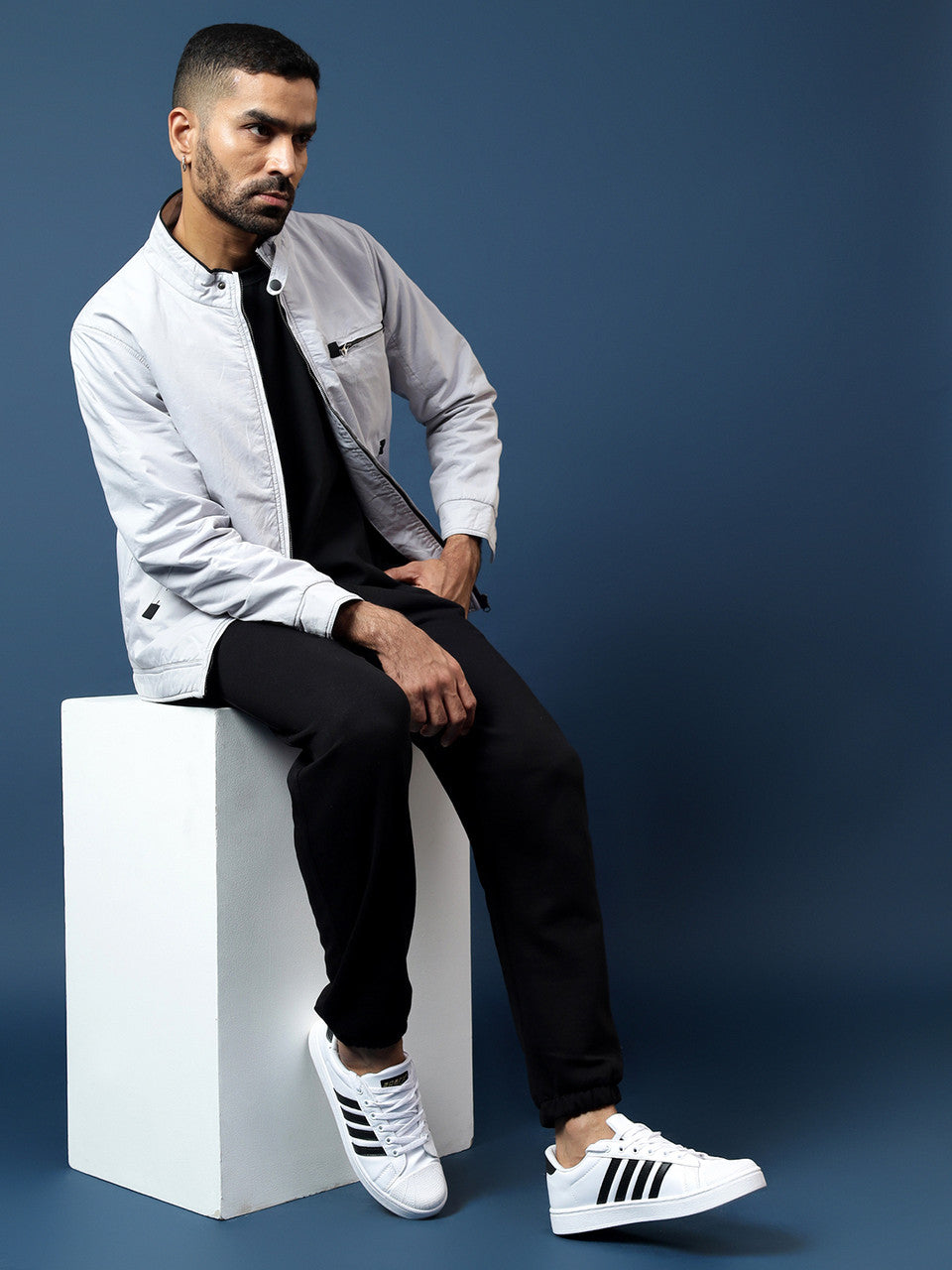 SM 323 | Stylish, Comfortable | Sneakers For Men  (White, Black , 10 UK/India)